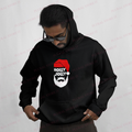 FELPA CON CAPPUCIO HOLLY JOLLY SANTA CLAUS TRENDY HODDIE