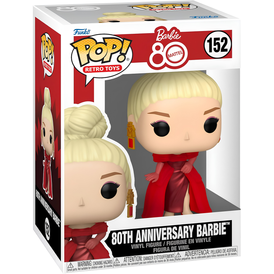 FUNKO POP #152 RETRO TOYS 80TH ANNIVERSARY BARBIE FK83812 