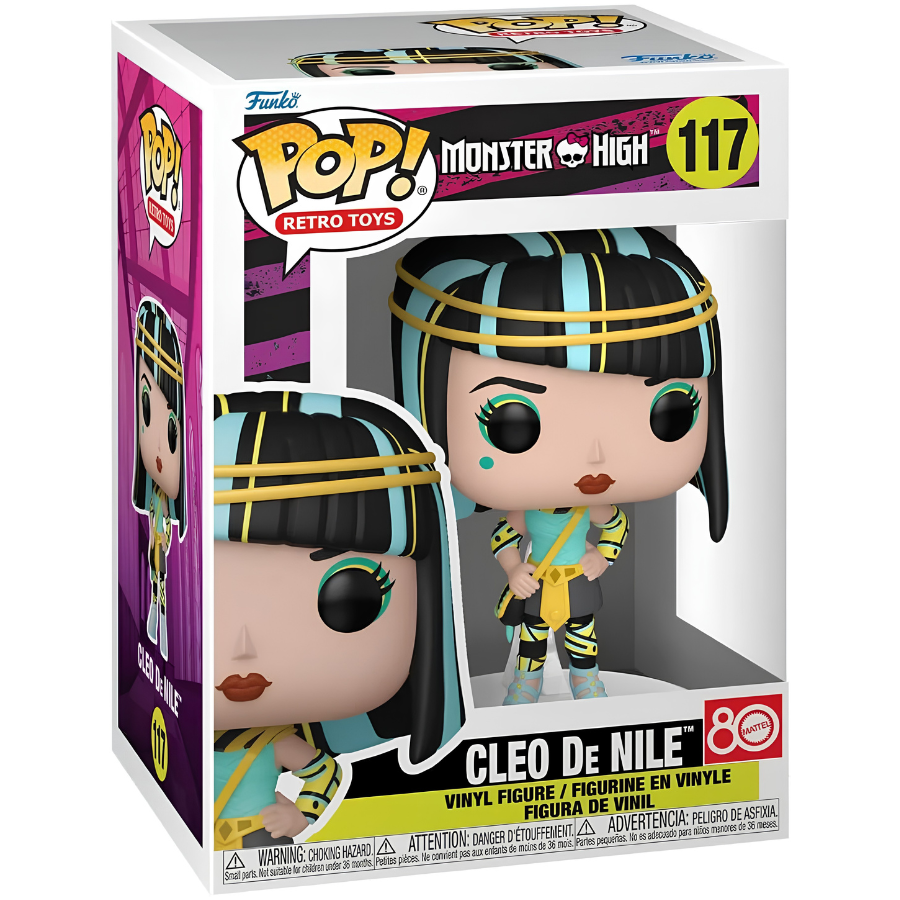 Funko POP! Retro: Monster High - Cleo De Nile - Figura in vinile da collezione - 117 - FK67429