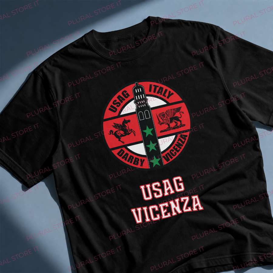 T-Shirt USAG Vicenza US Army Garrison BLACK
