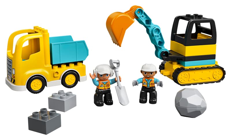 LEGO Duplo 10931 Camion e Scavatrice Cingolata