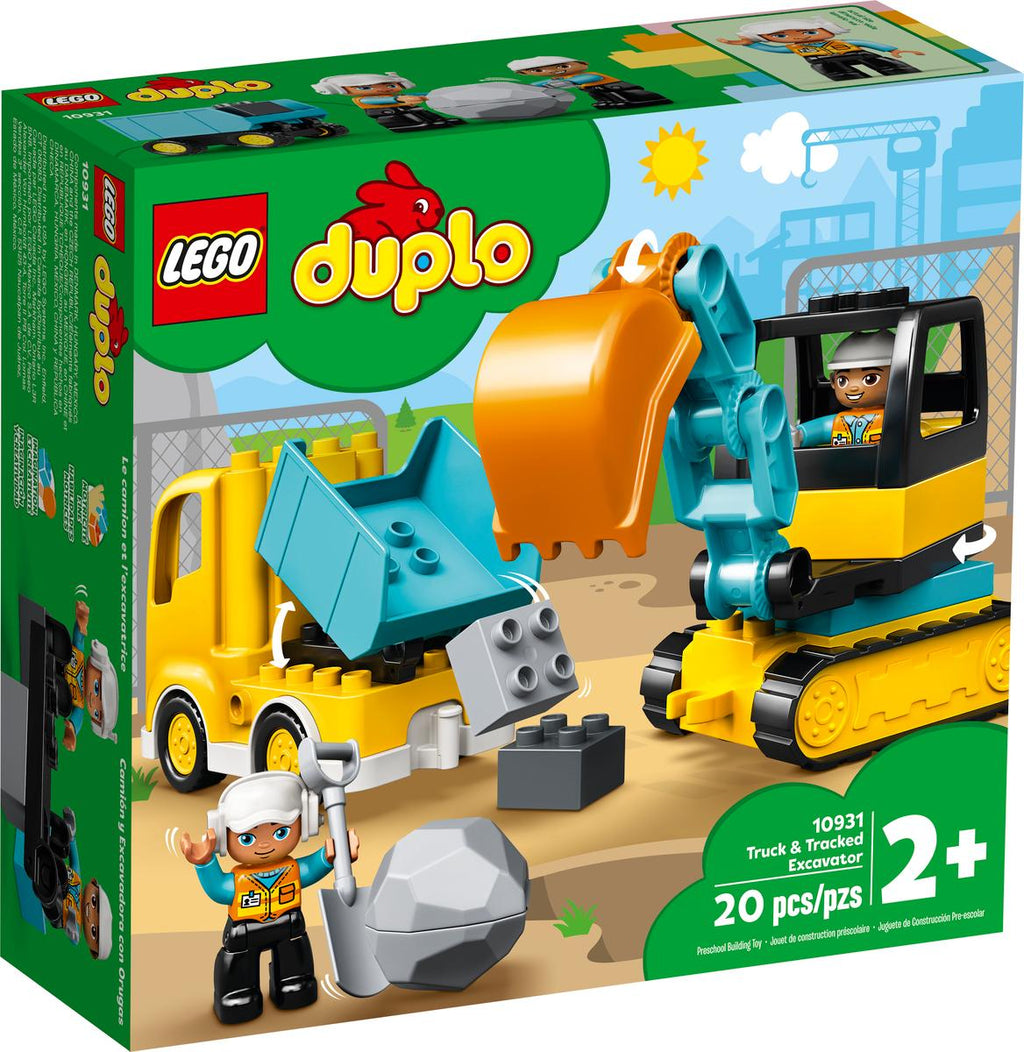 Lego Duplo 10931 - Camion e scavatrice cingolata