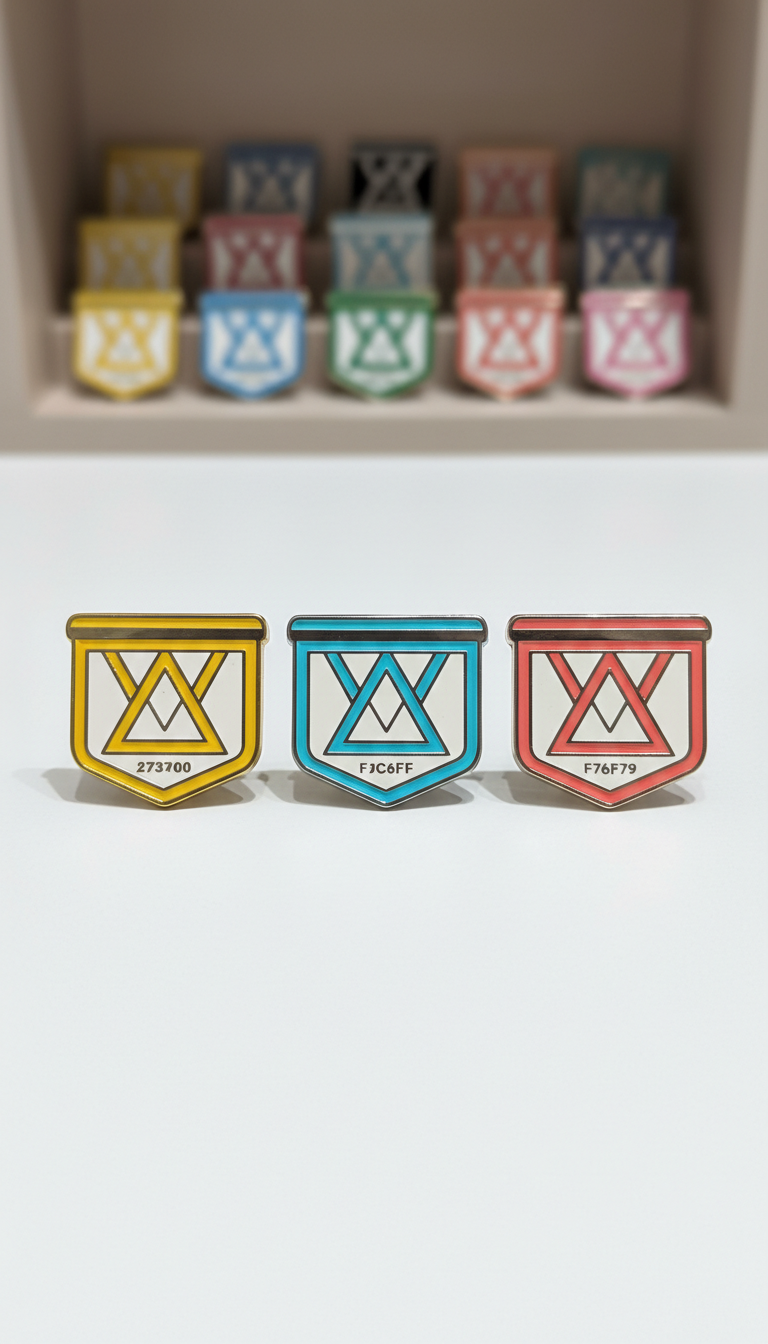 Set di pin smaltati rosa achievement