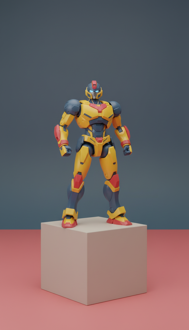 Action figure robot articolato