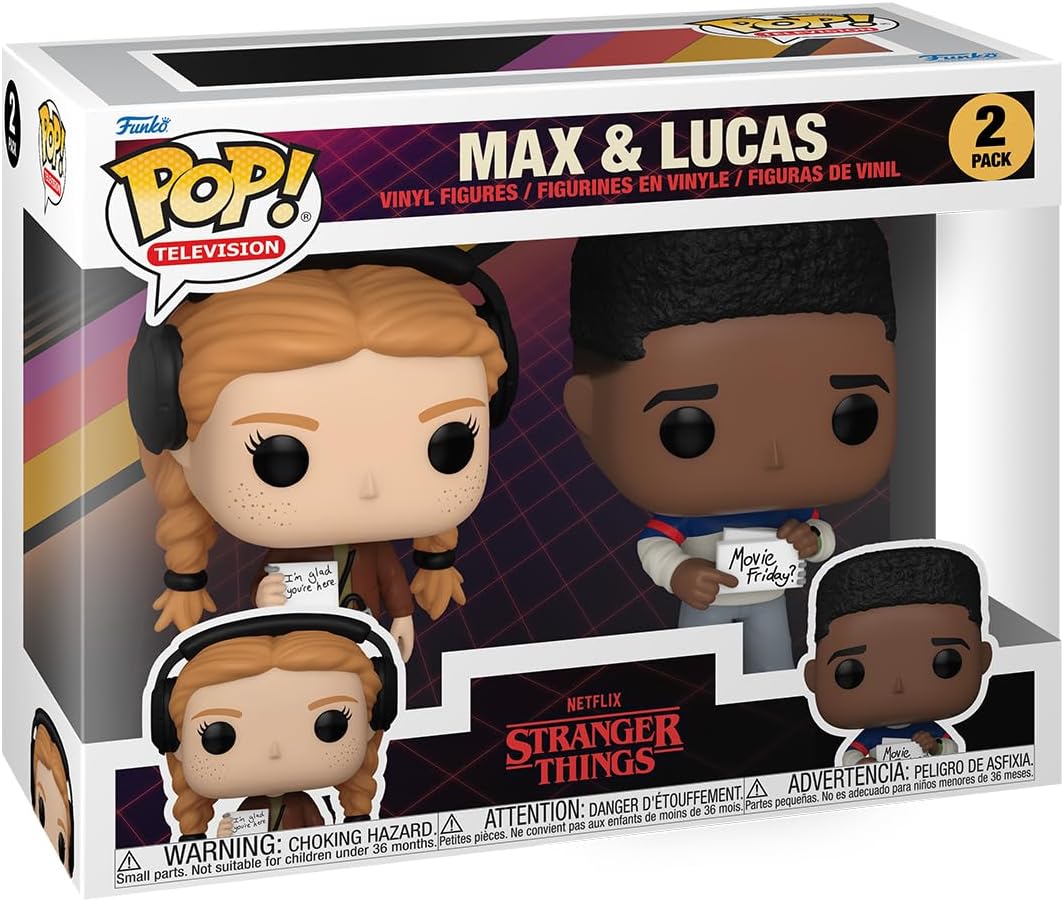 FUNKO POP TELEVISIONE STRANGER THINGS MAX E LUCAS