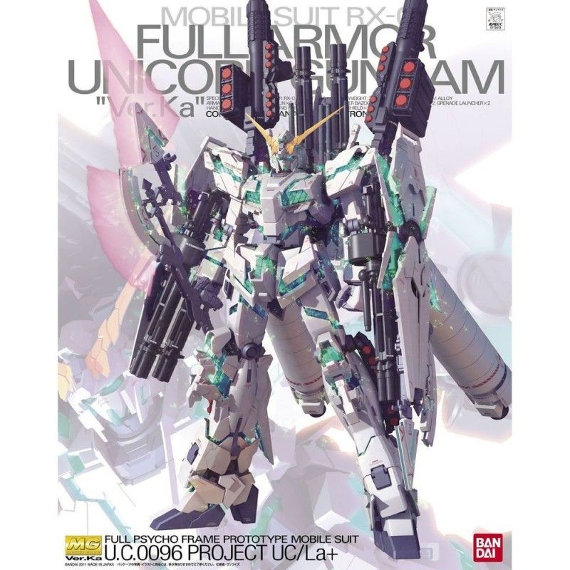 Gundam Gunpla MG 1/100 - Mobile Suit RX-0 - Full Armor Unicorn Gundam Ver.Ka - Bandai