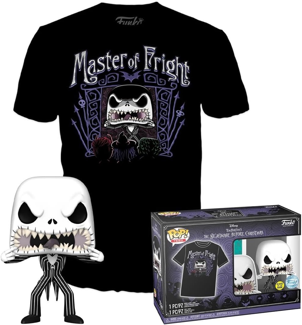 Funko Pop! & Tee: Disney - Jack Skellington - Medium - Disney: The Nightmare Before Christmas - T-Shirt