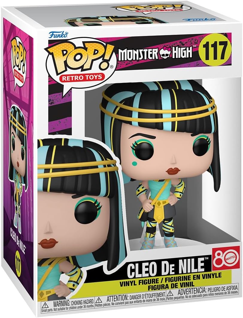 Funko POP! Retro: Monster High - Cleo De Nile - Figura in vinile da collezione - 117 - FK67429