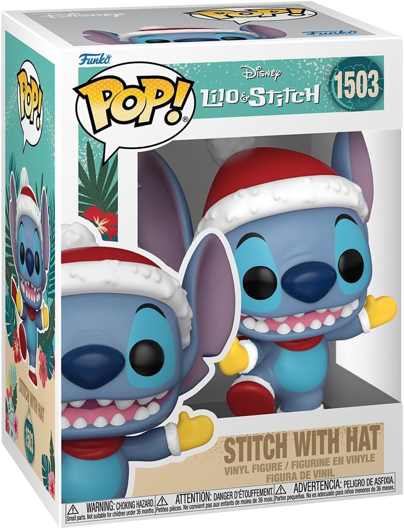 Funko POP! Disney: Lilo & Stitch - Stitch Holiday with Hat - Vinyl Figure - FK80037