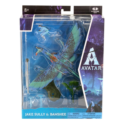 Avatar W.O.P Deluxe Large Action Figures Jake Sully & Banshee.